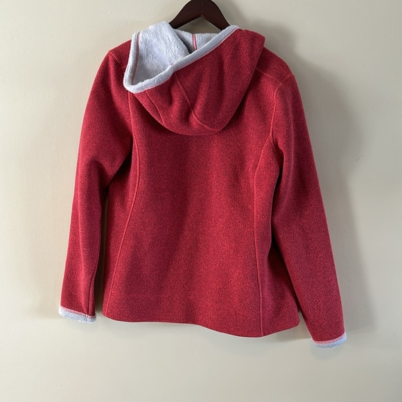 Northface snap/zip lined hoodie; size L - Picture 4 of 4